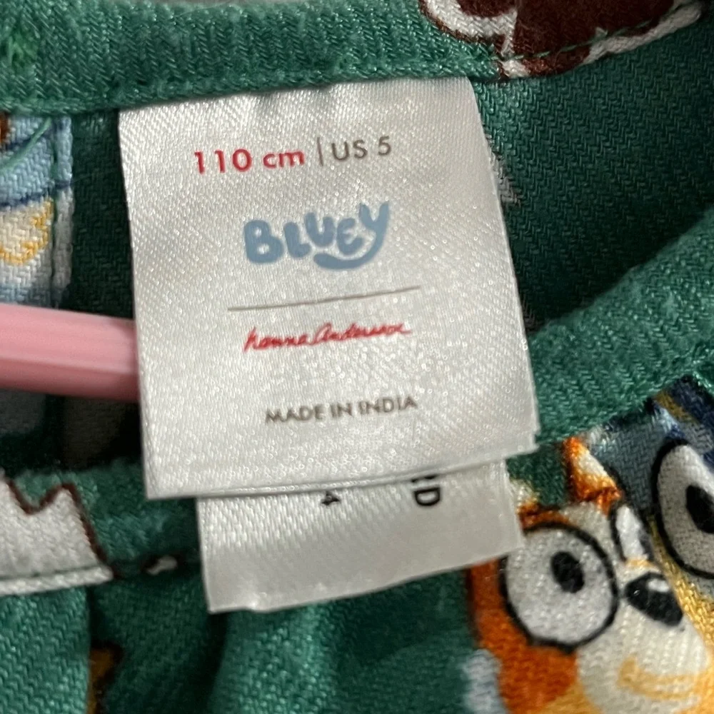 Hannah Anderson Bluey Holiday Flannel Nightgown, size 5